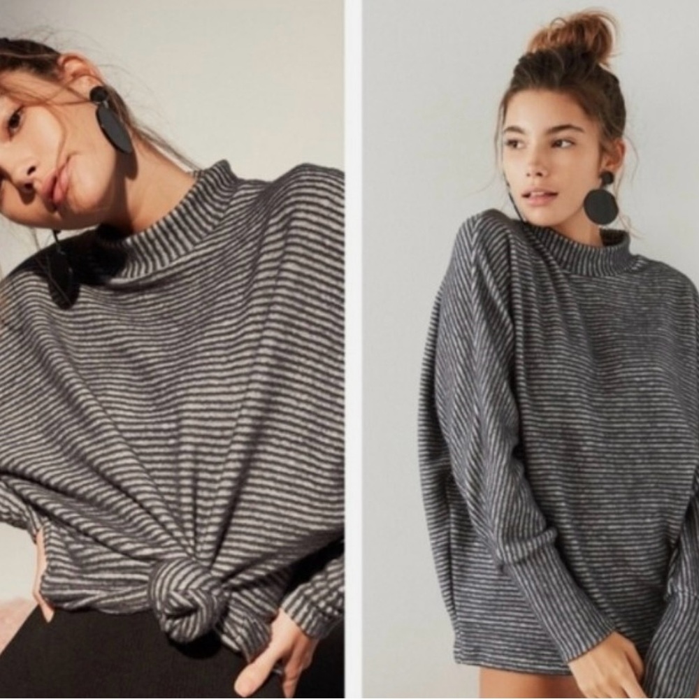 Urban Outfitters- Out From Under- Mock Neck Ribbed Top. S. Originally $49